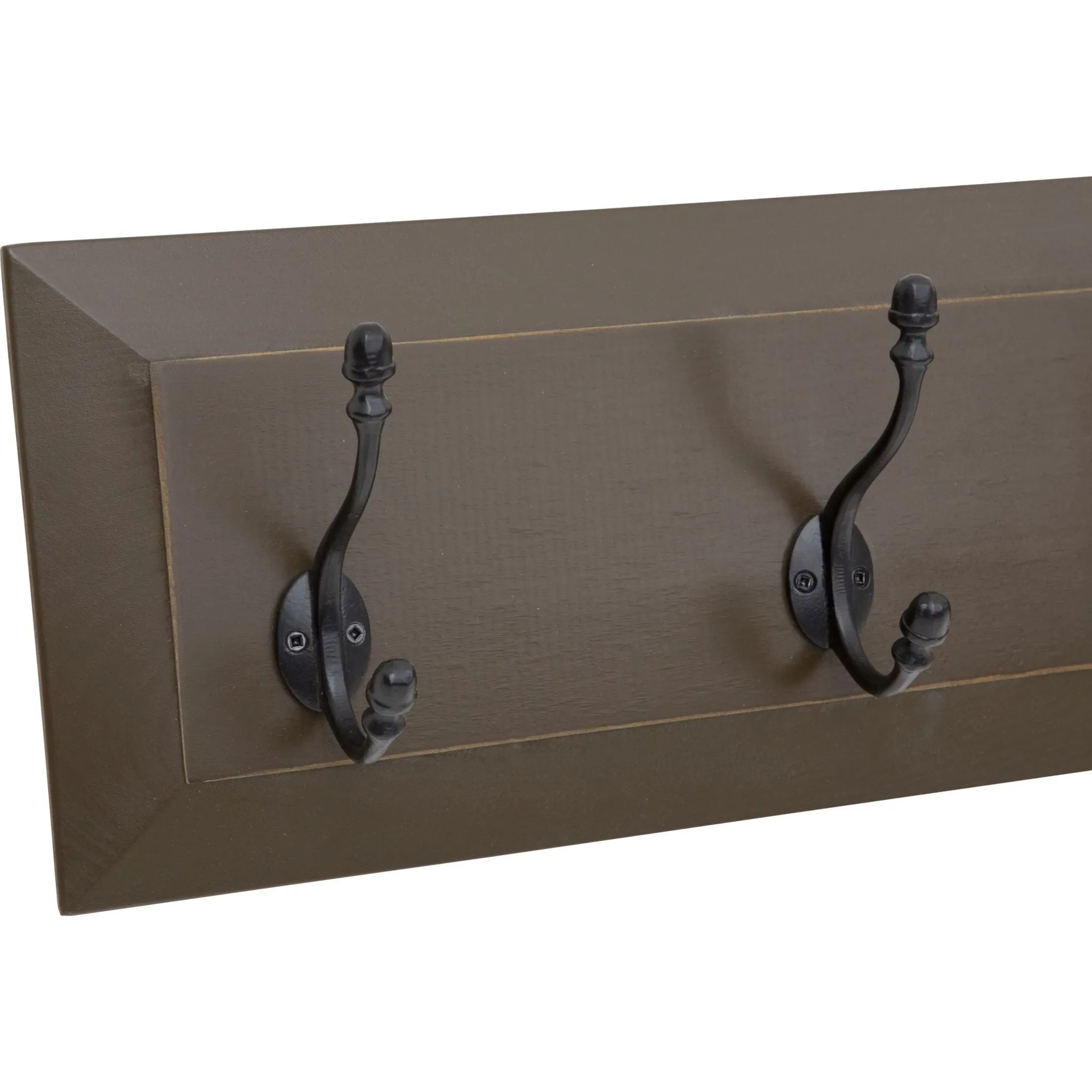 5 Hook Coat Rack - Antique Chocolate