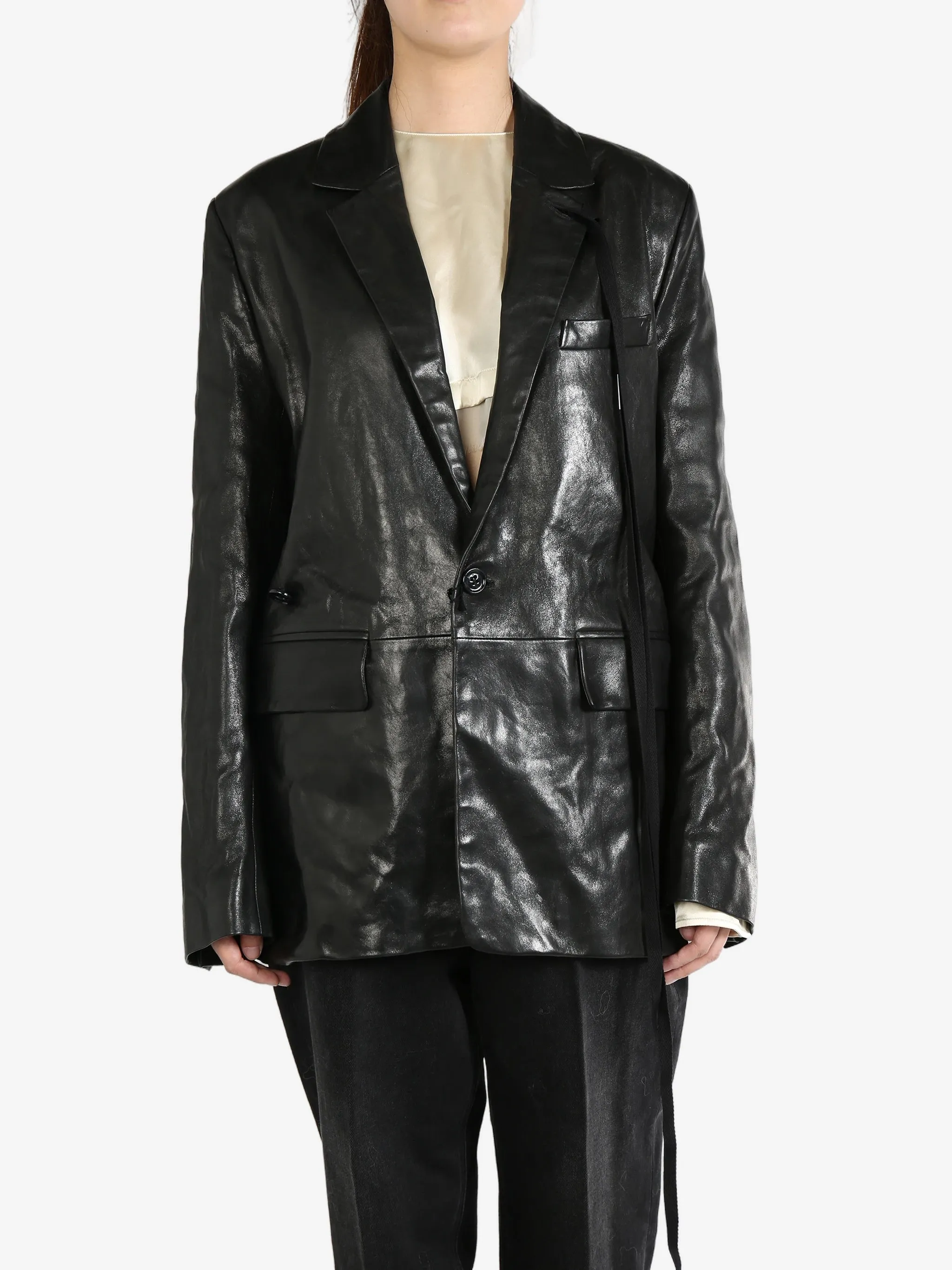 ANN DEMEULEMEESTER - Women Elin Asymmetric Closure Tailored Jacket