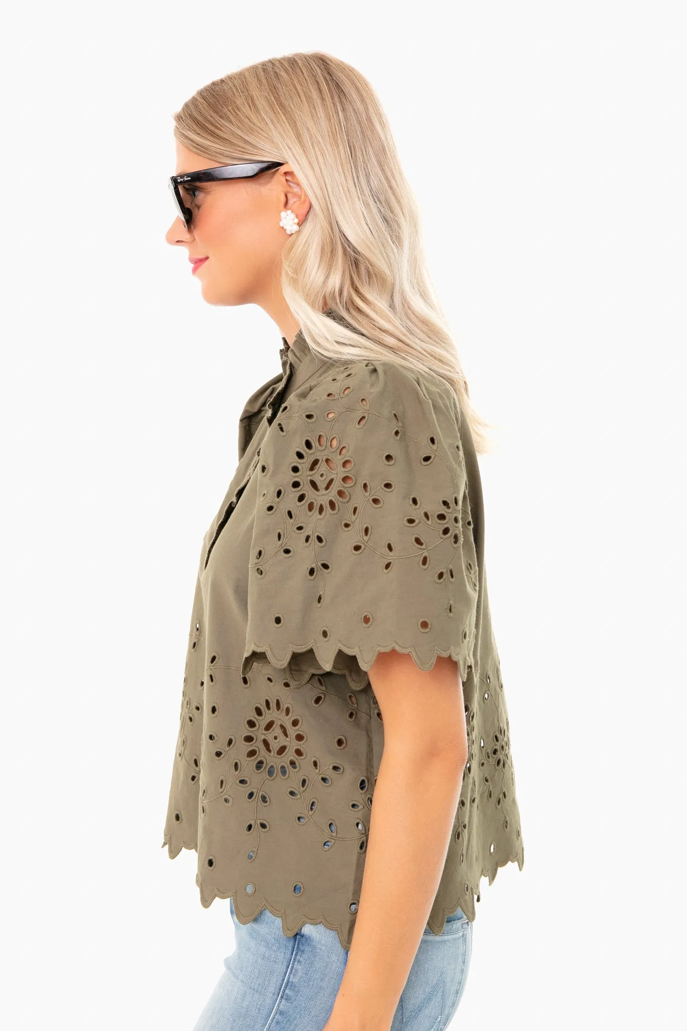 Army Fiona Short Sleeve Top