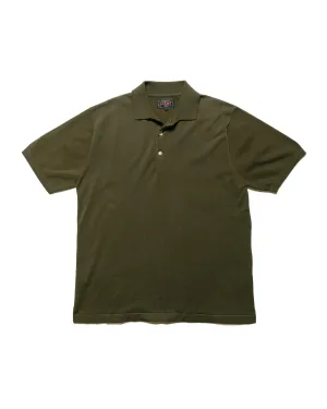 Beams Plus Knit Polo Solid 12G Green