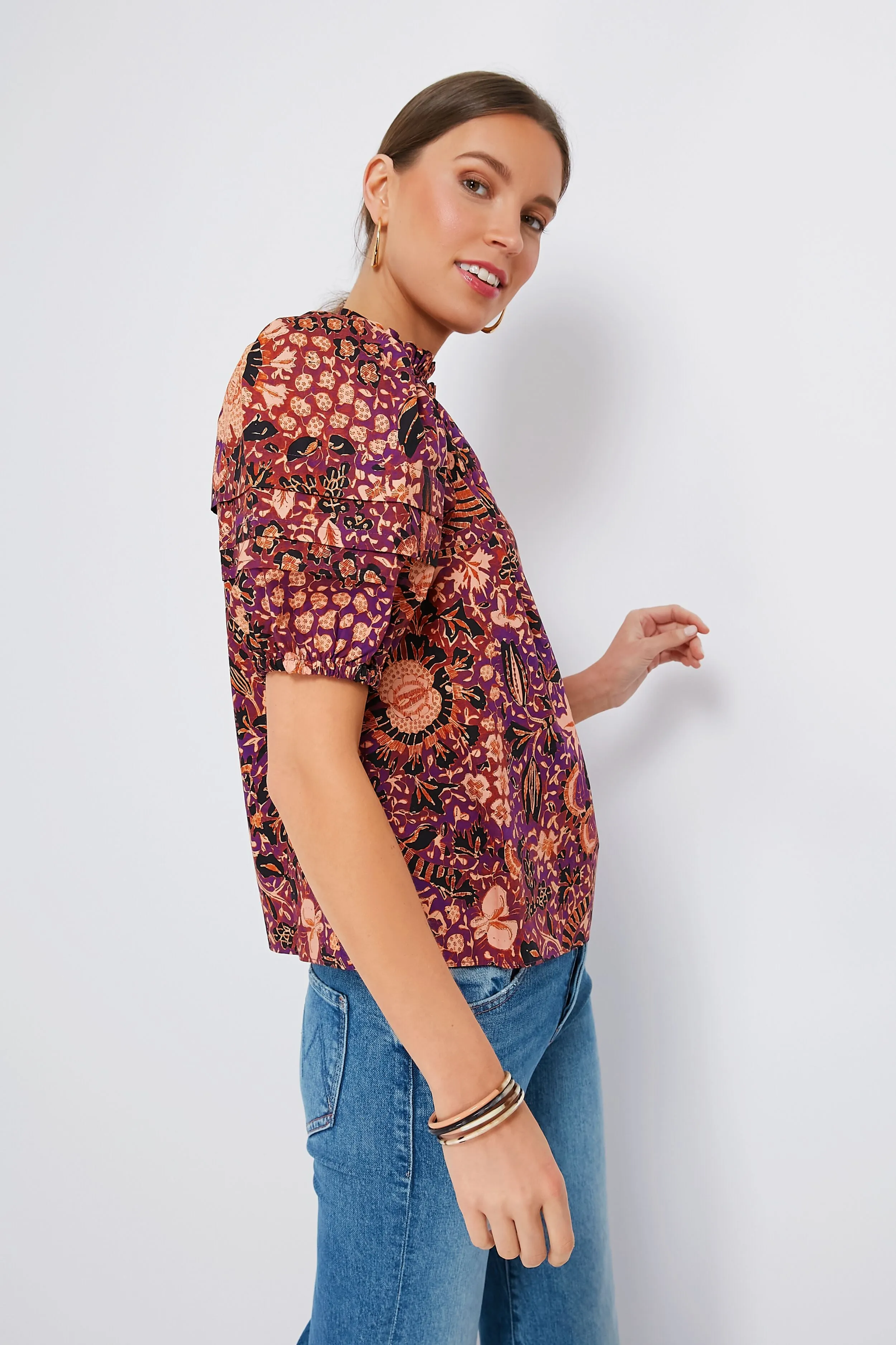 Black Currant Imari Top