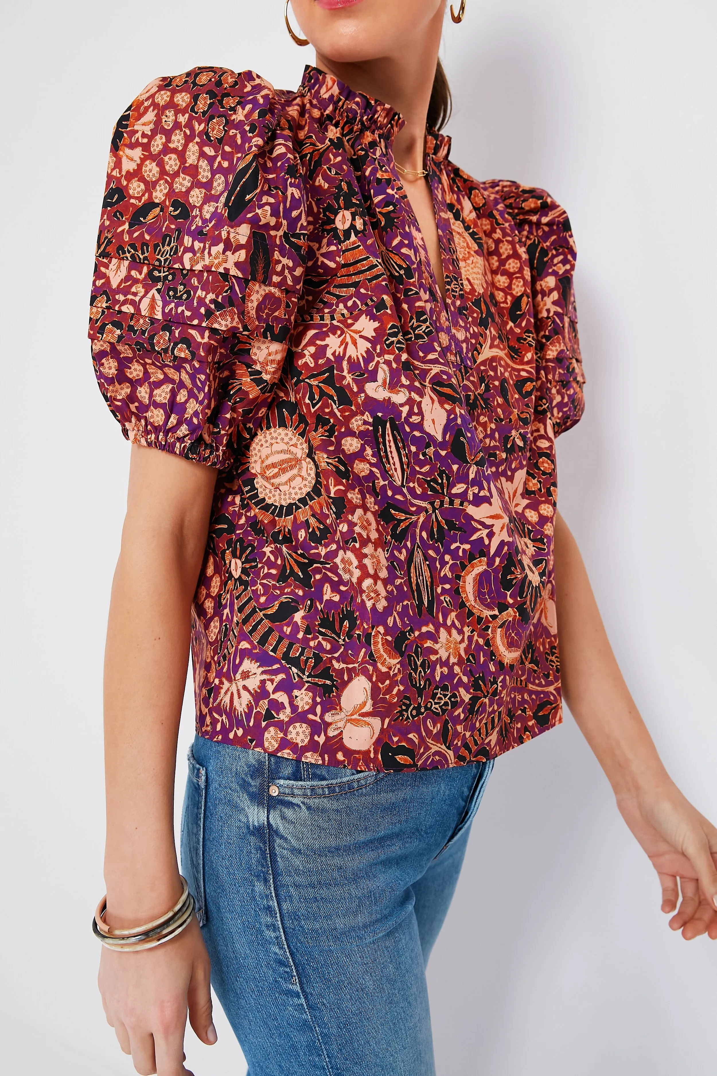 Black Currant Imari Top