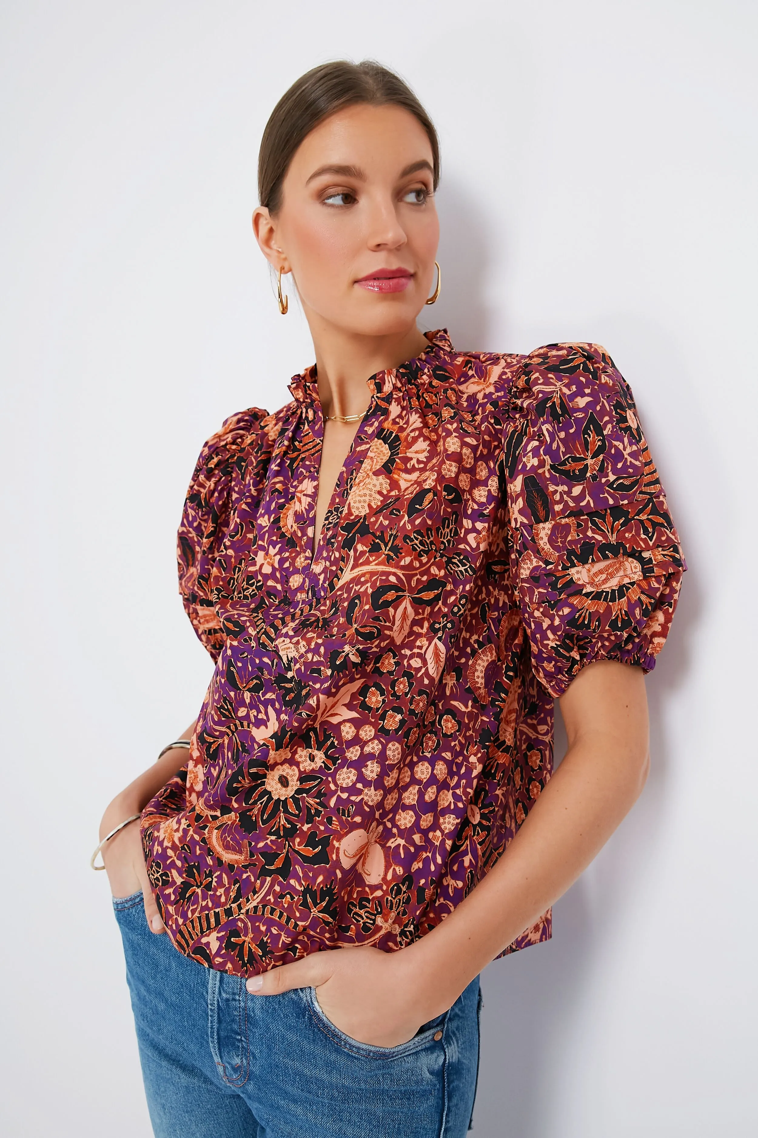 Black Currant Imari Top