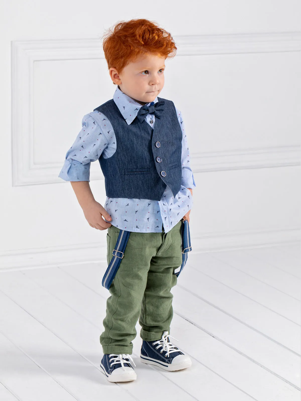 Boy's Baptism outfit set 6pcs - PALERMO