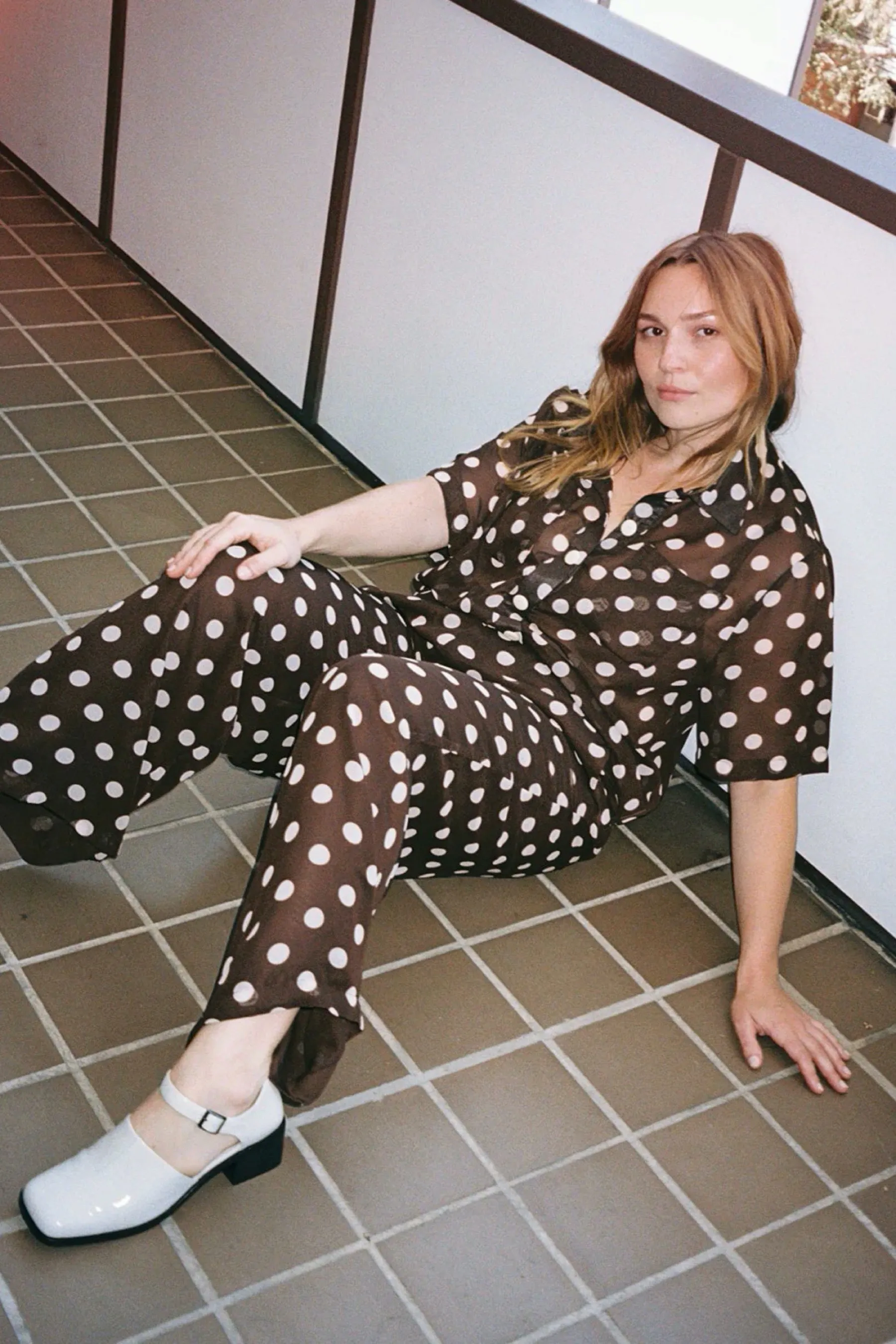 Brown Dots Joanna Pant