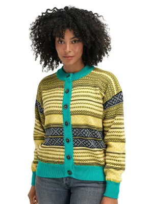 Dale of Norway | Skarpoy Cardigan | Women's | Sweet Honey/Peacock/Navy