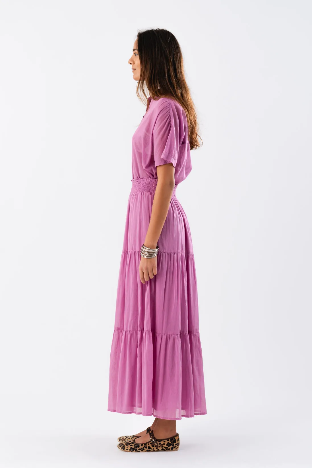 DIAMOND MAXI SKIRT LILAC