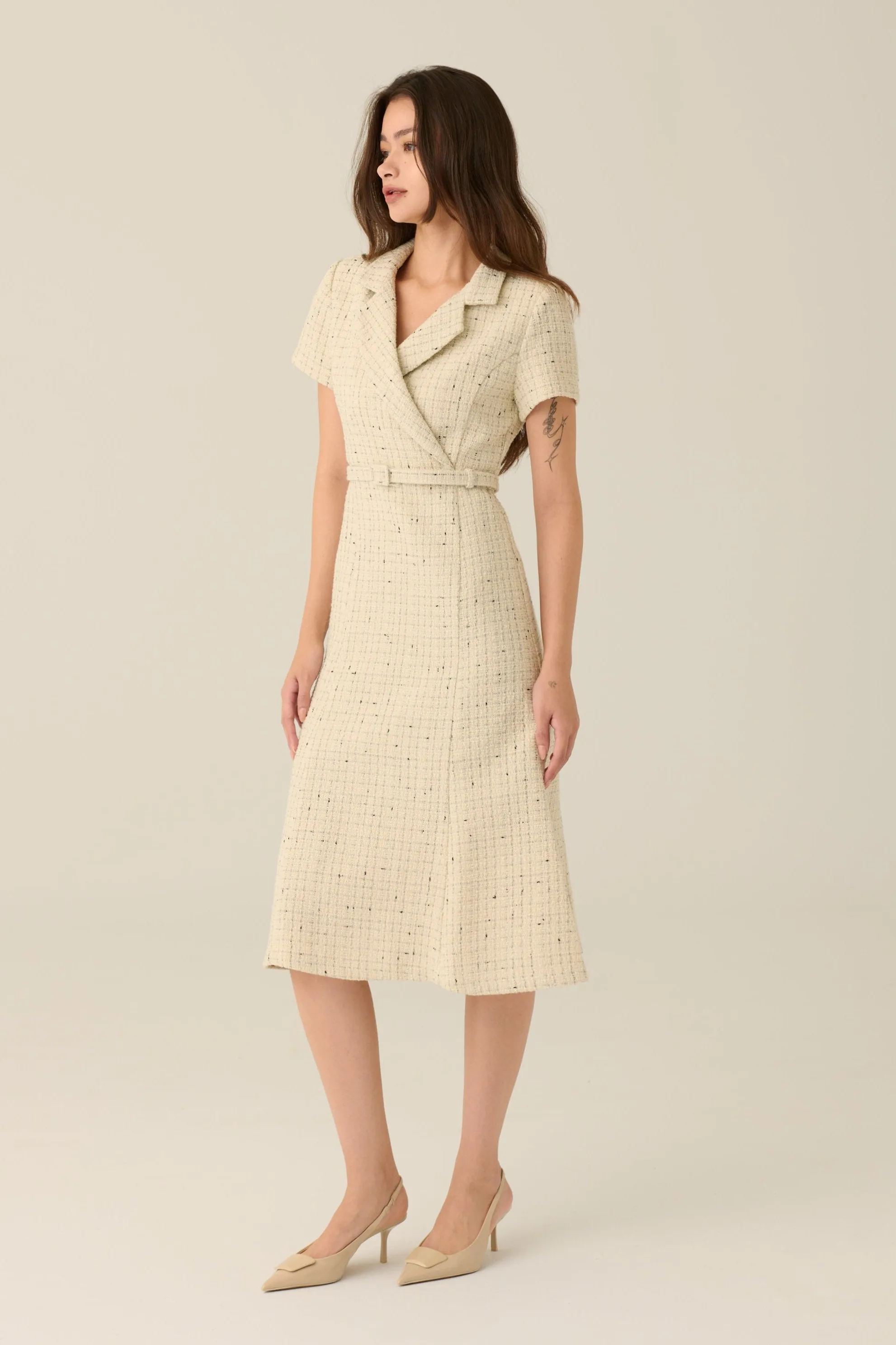 Elegant as always tweed midi dress