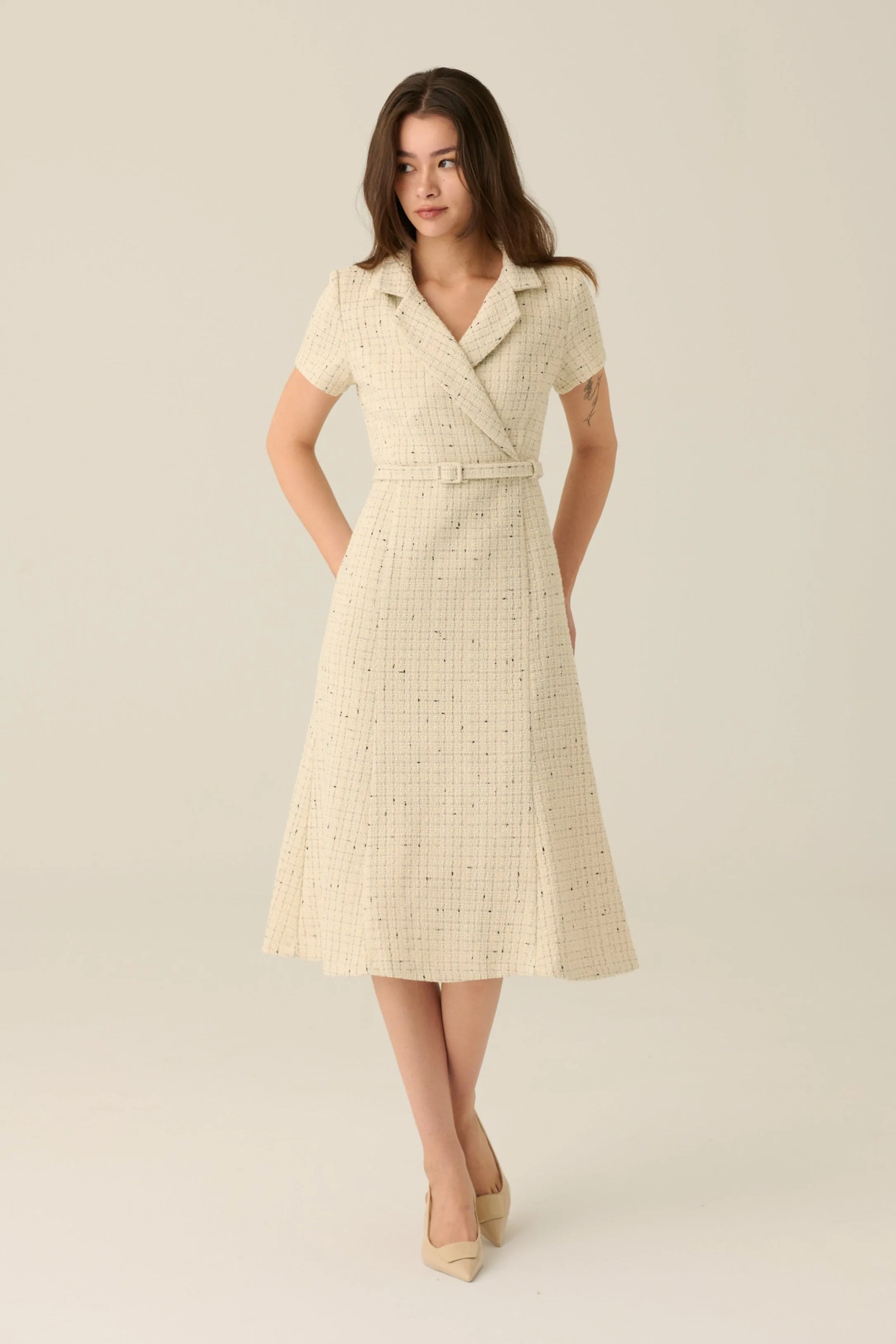 Elegant as always tweed midi dress