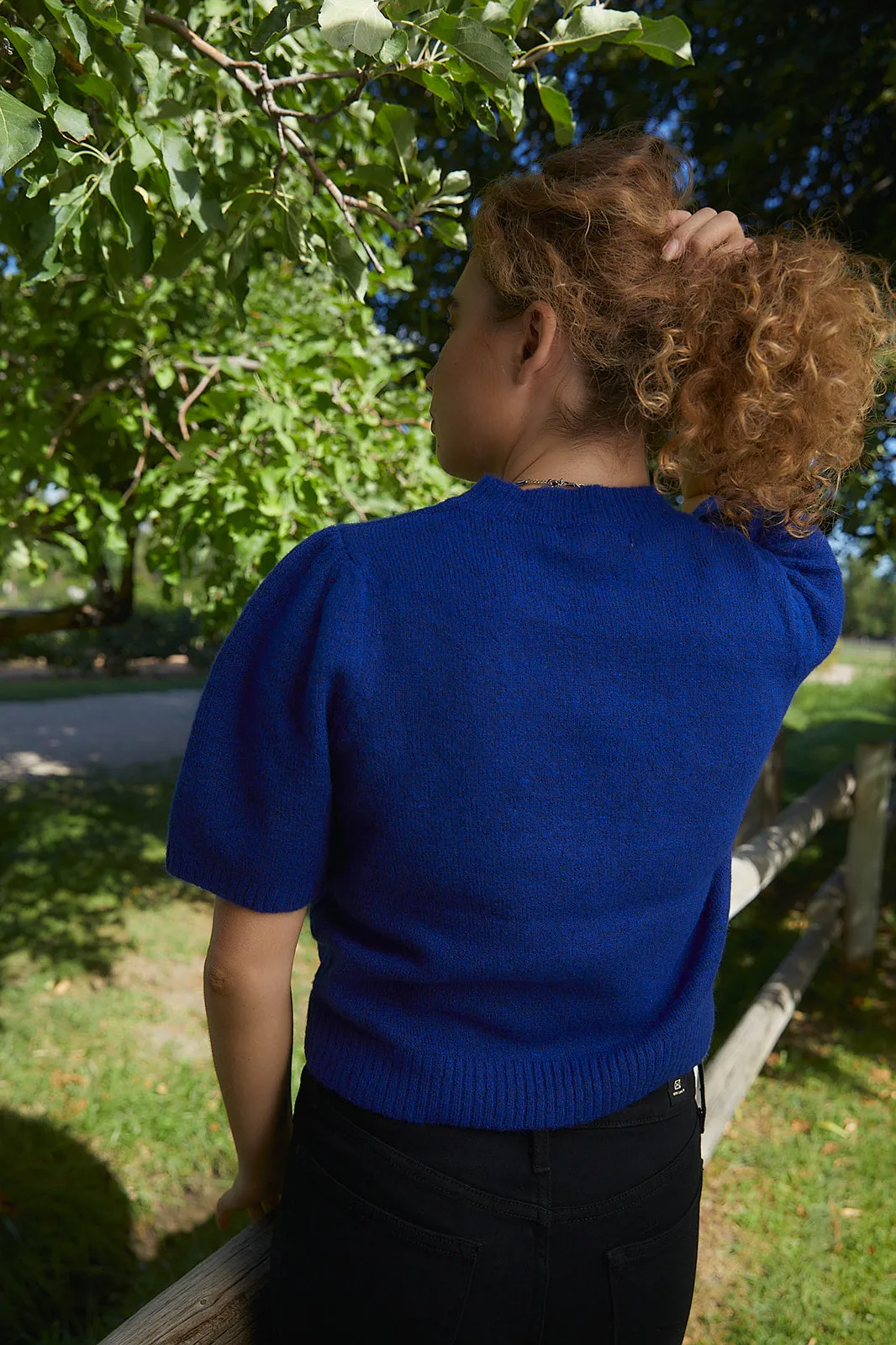 Ellison Cobalt Blue Sweater Top