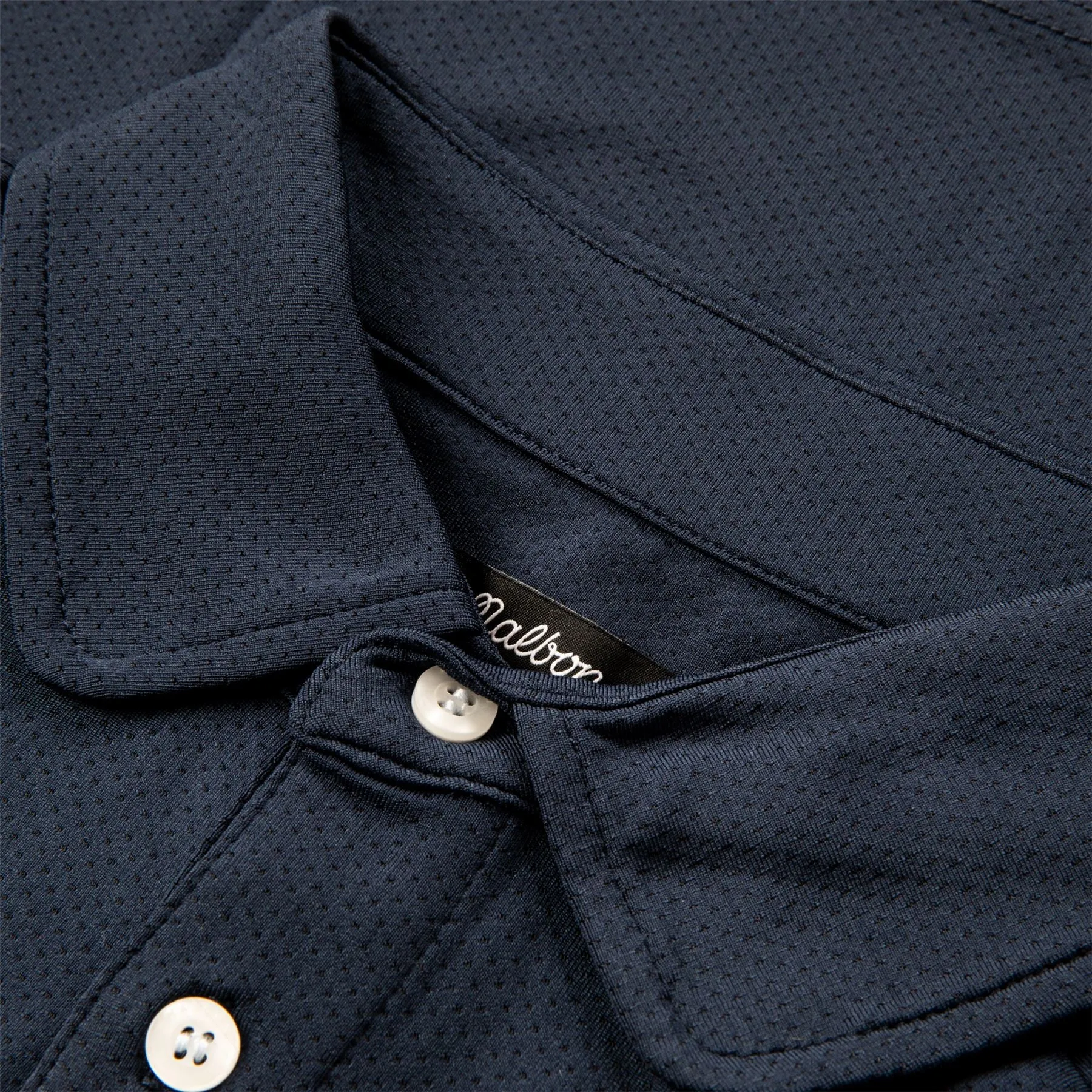 Evergreen Raglan Mesh Sleeve Polo Navy - W24