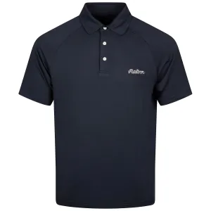 Evergreen Raglan Mesh Sleeve Polo Navy - W24