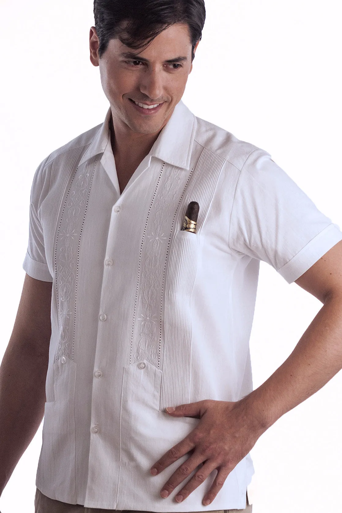 Guayabera Short Sleeve "Rejilla"