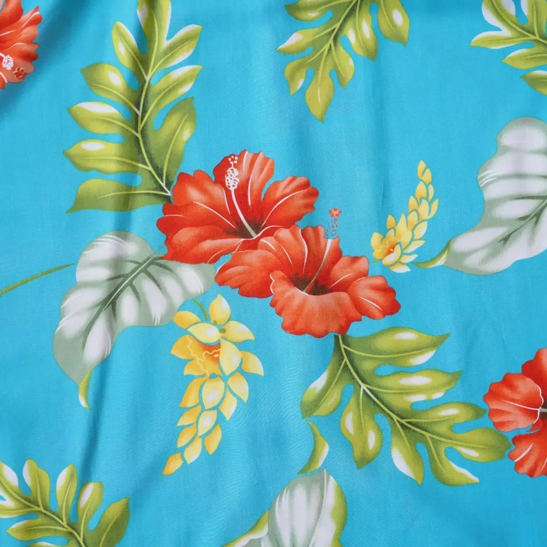 Honeymoon Aqua Hawaiian Rayon Shirt