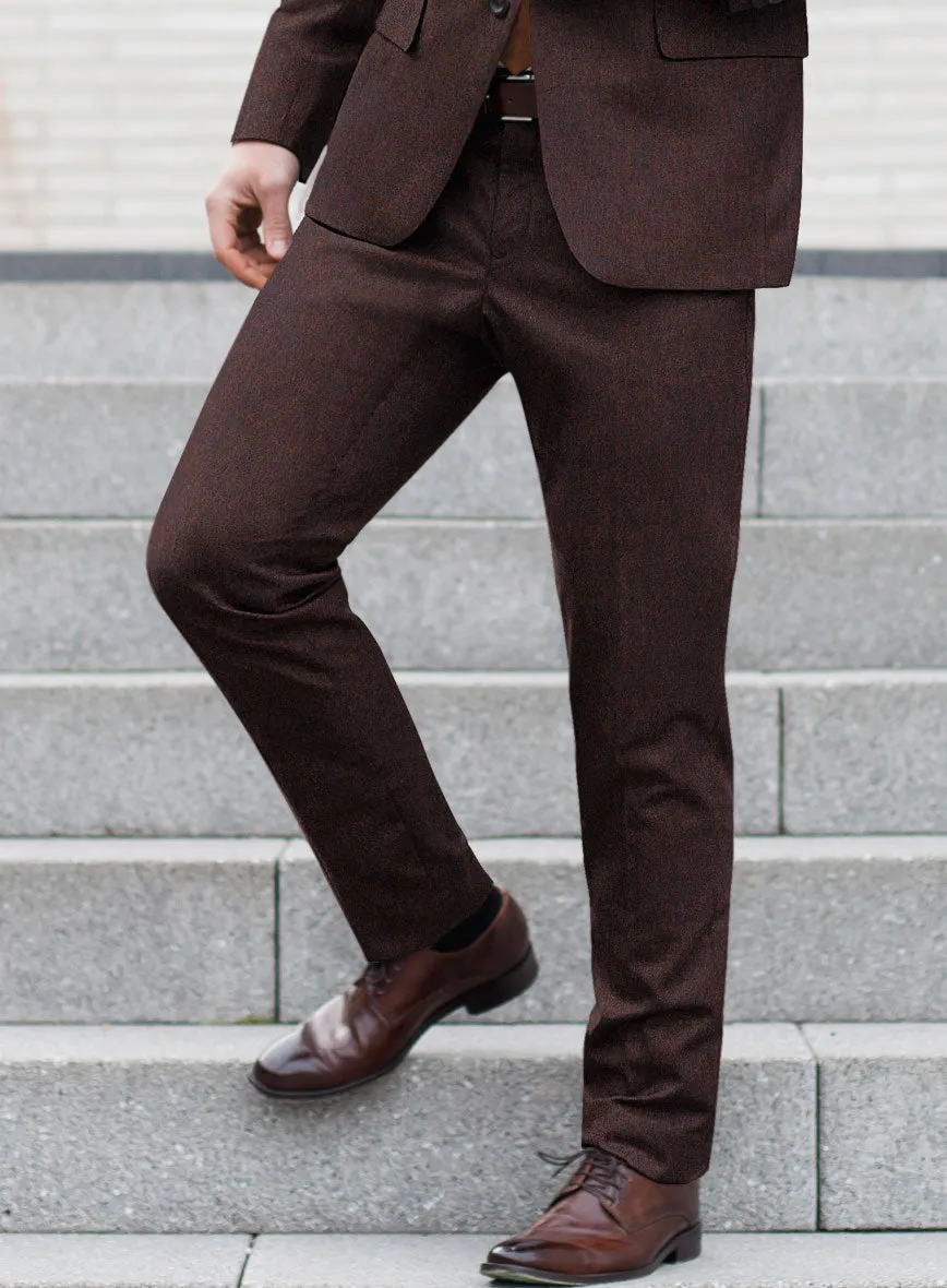 Italian Wool Cashmere Wine Pants