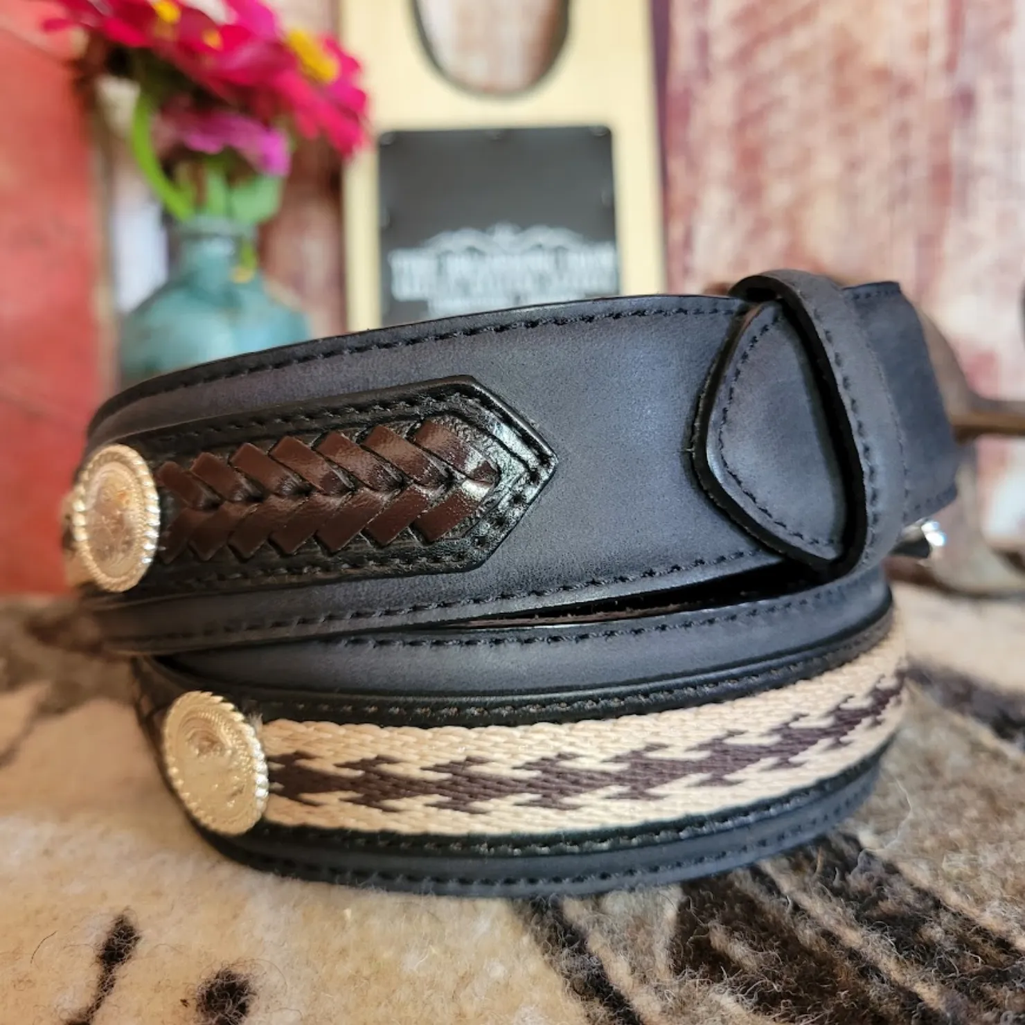 Leather Belt, the "Duke” by Tony Lama     7233L/7239L