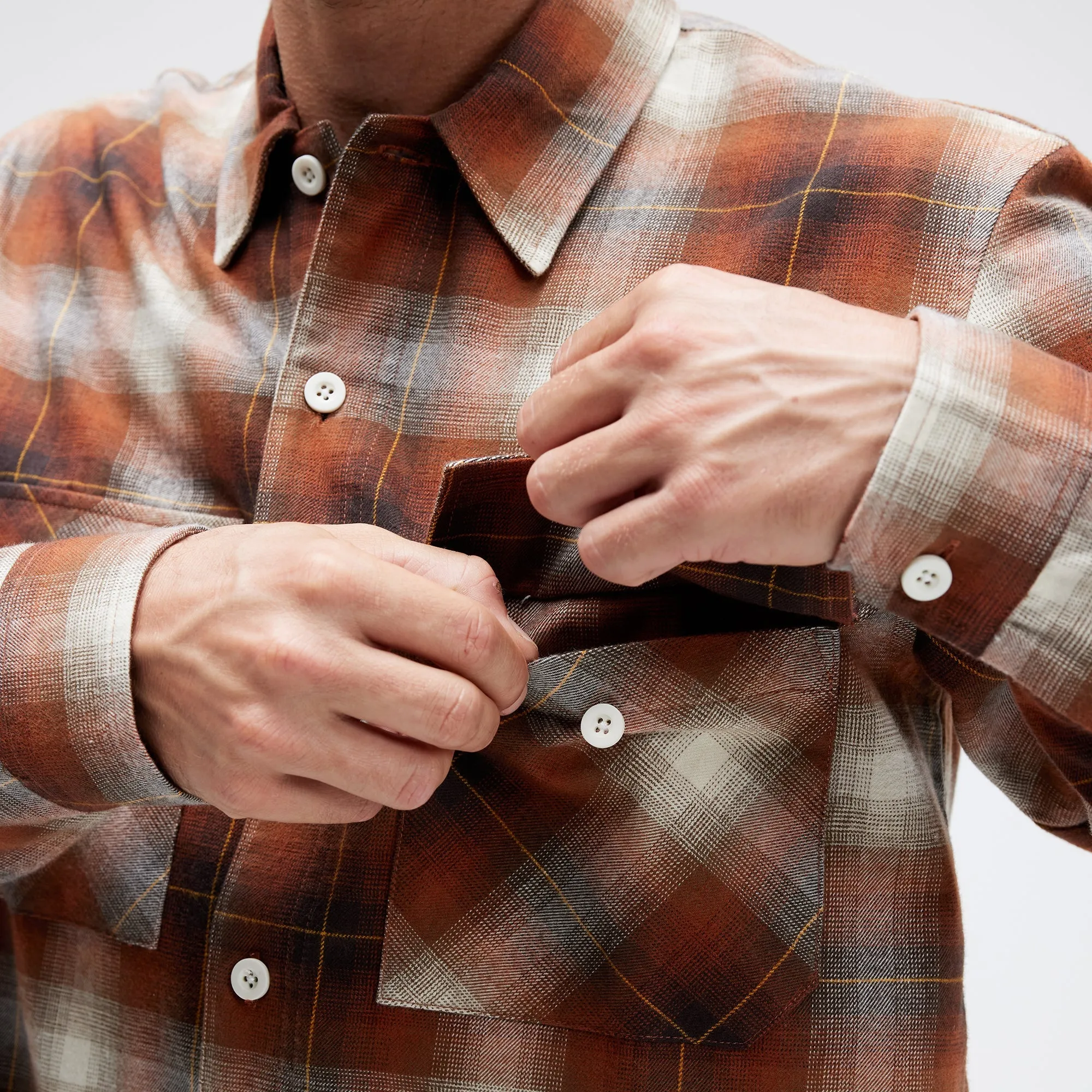 LOWELL LONG SLEEVE T-SHIRT BUTTON UP