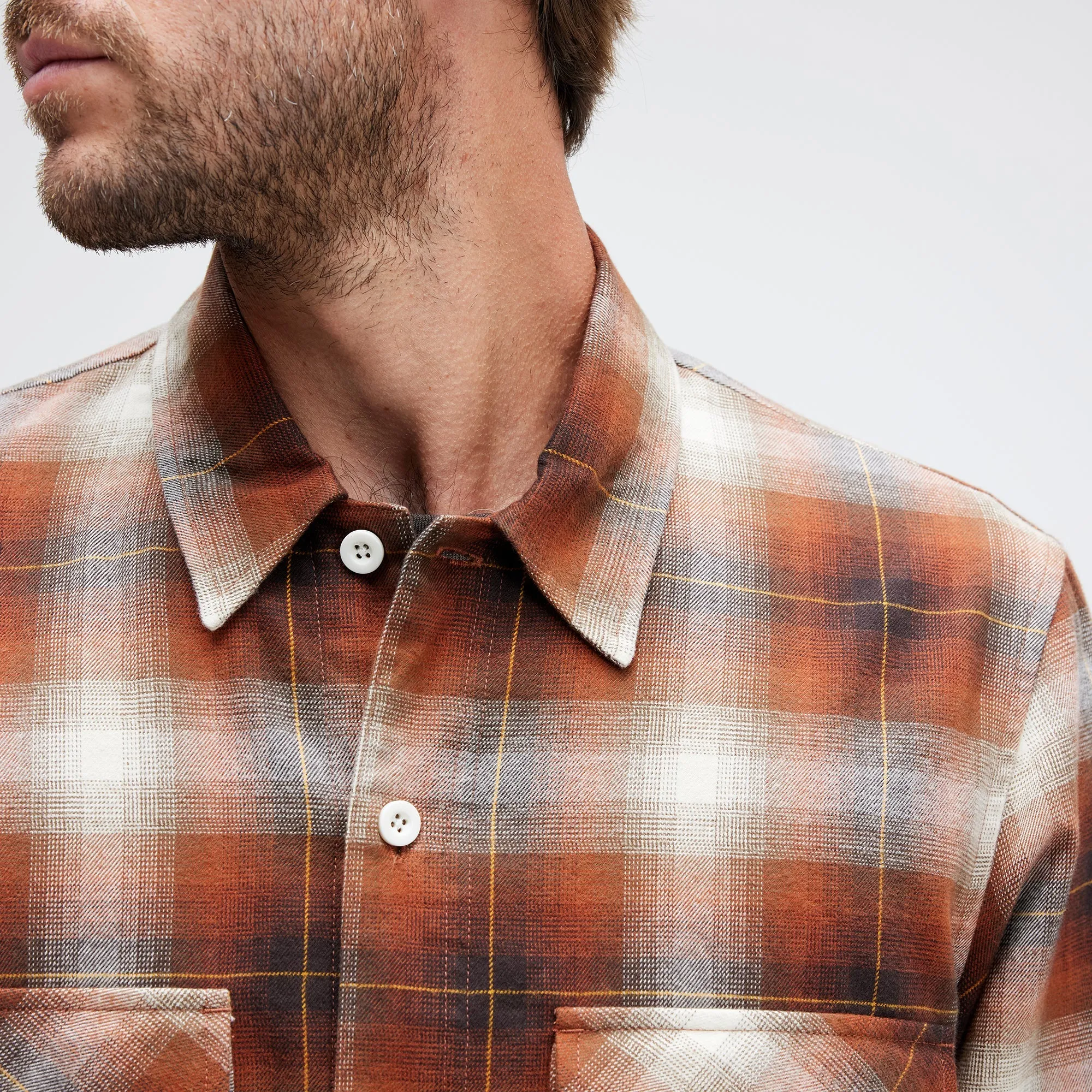 LOWELL LONG SLEEVE T-SHIRT BUTTON UP