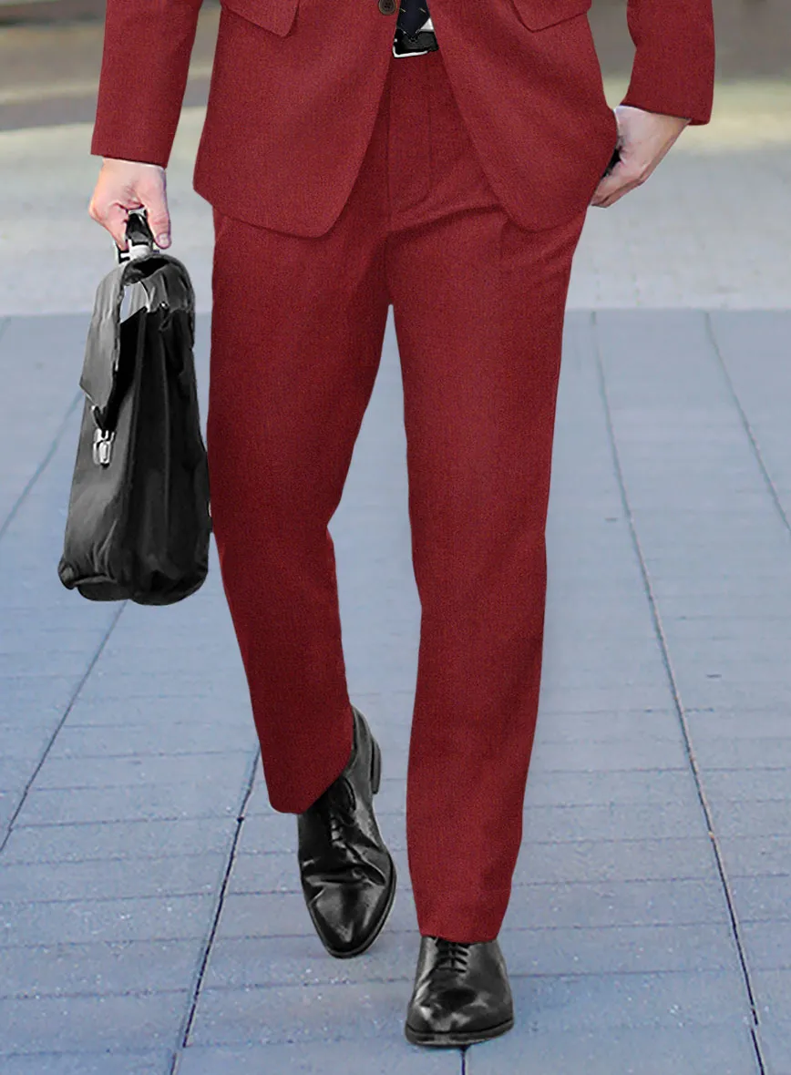 Melange Titan Red Tweed Pants