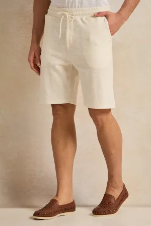 Men Beige Lounge Shorts