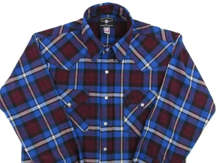 Men's Flannel Western Shirt - The Jewel Plaid