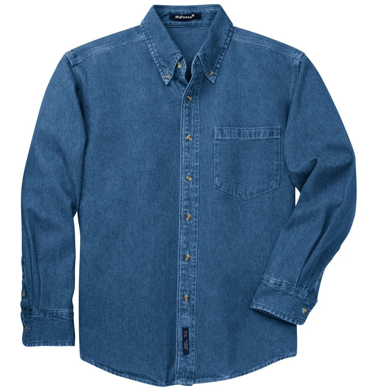 Men's Long Sleeve Heavyweight Denim Shirt