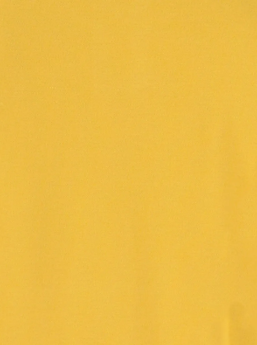 Mustard Yellow Solid Slim Fit Polo T-Shirt | Greenfibre