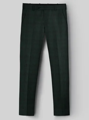 Napolean Devon Check Green Wool Pants