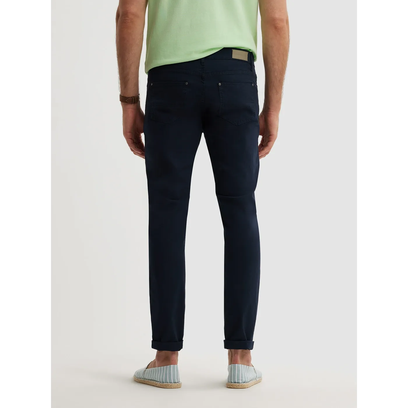 Navy Slim Fit Pants