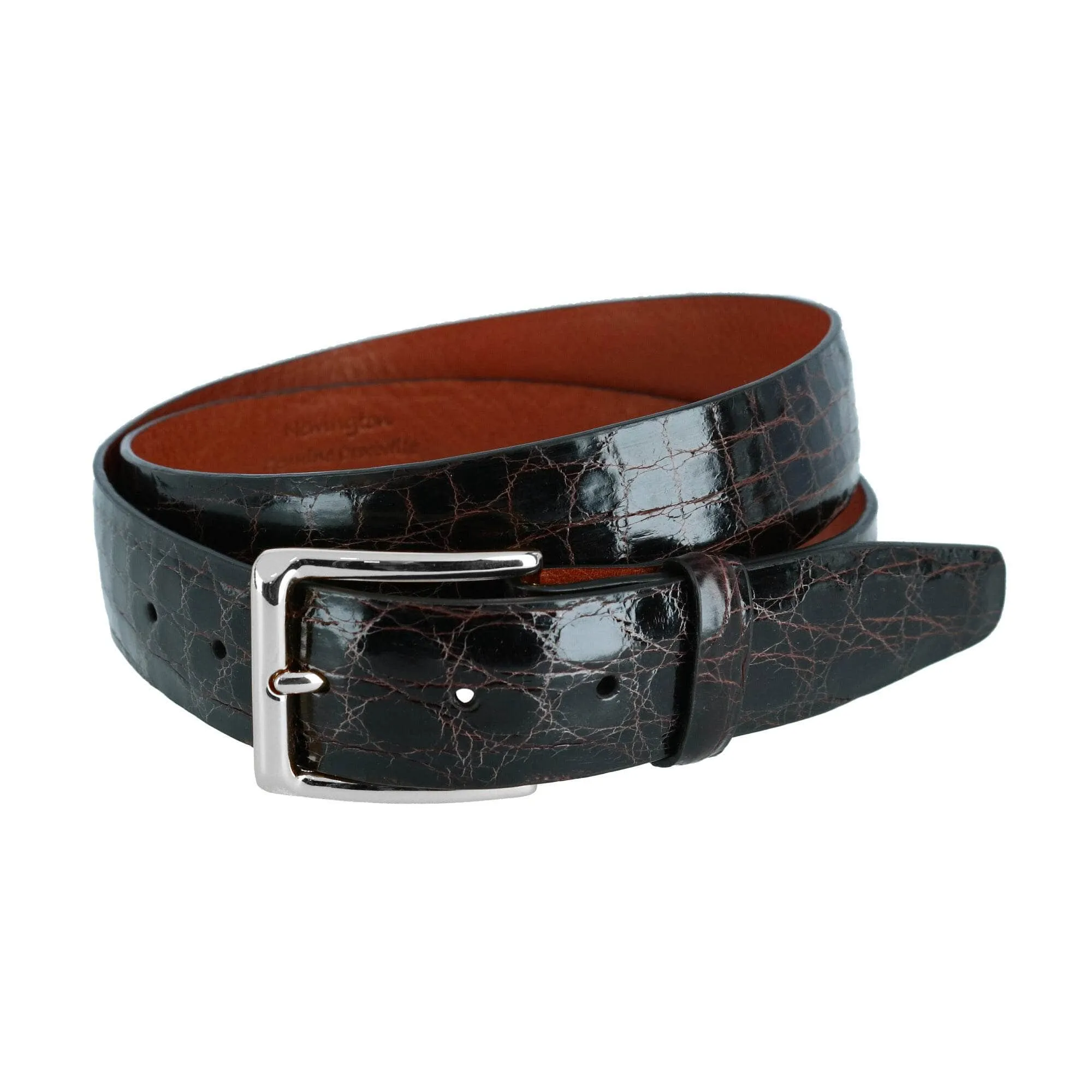 Newington 35mm Genuine Crocodile Belt (Two Buckle Set)