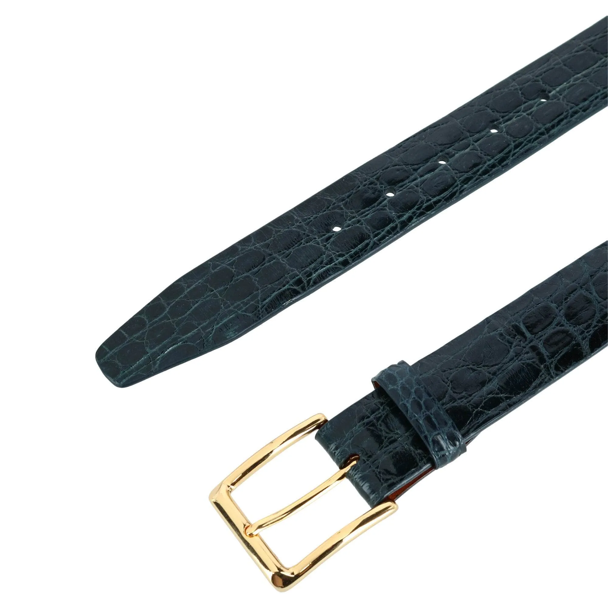 Newington 35mm Genuine Crocodile Belt (Two Buckle Set)