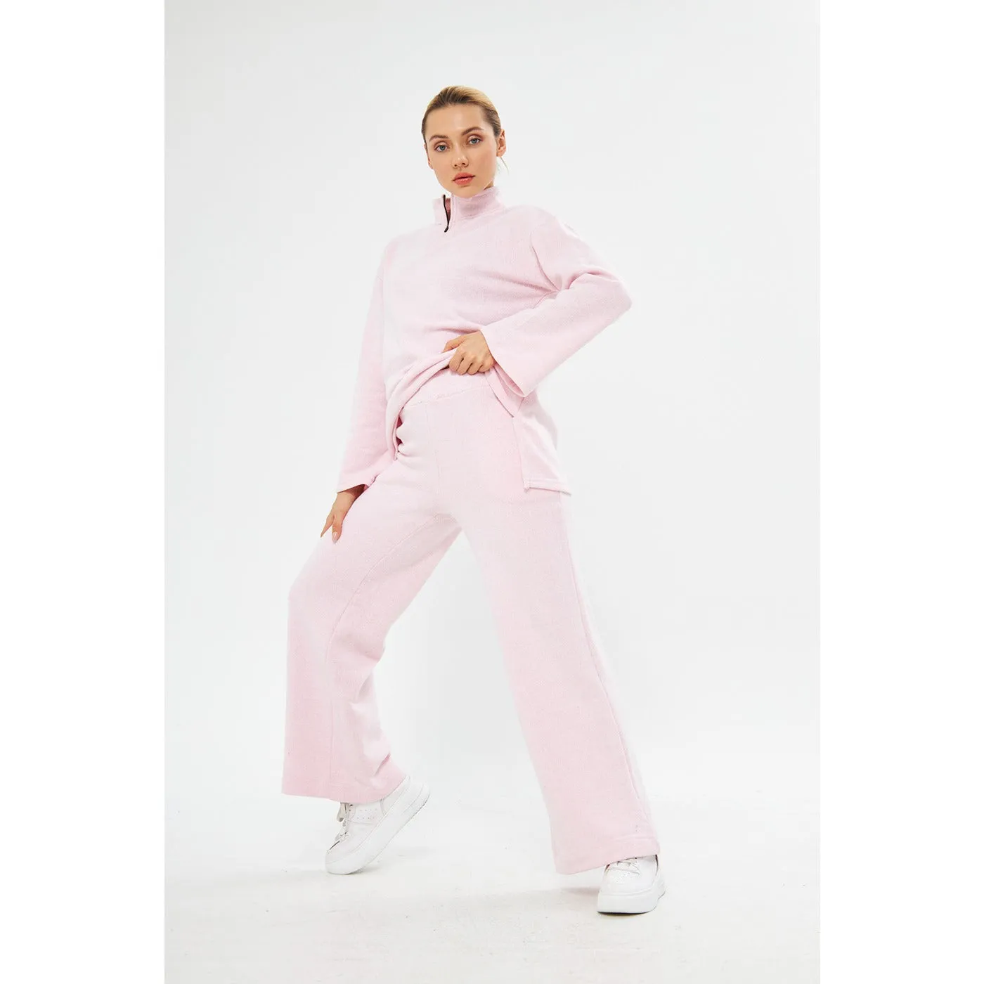 Pink Wide Leg Trouser