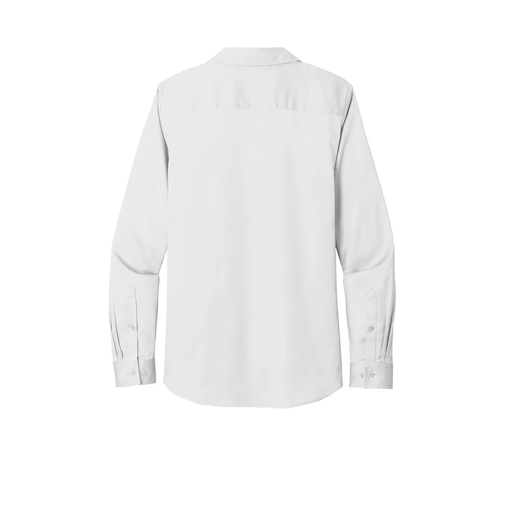 Port Authority® Women's Long Sleeve SuperPro React ™ Twill Shirt - White