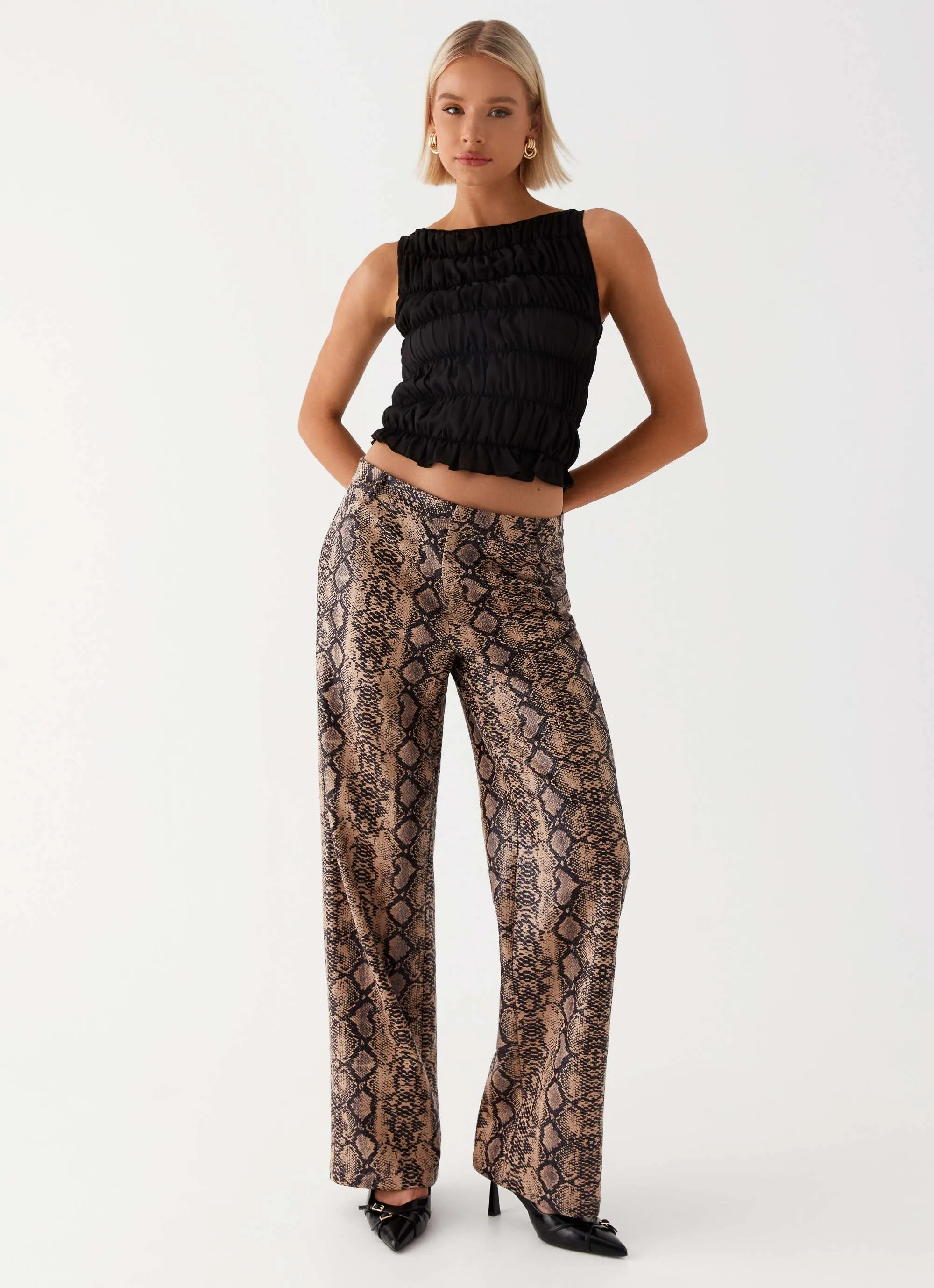 Presley Slim Fit Pants - Snake