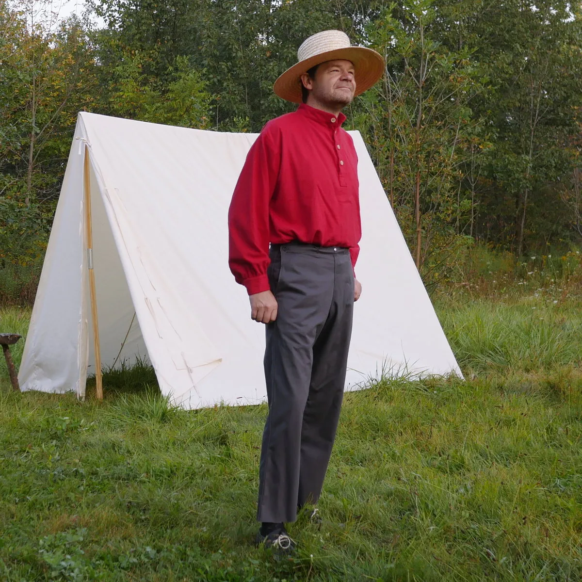 Red Flannel 19th Century Trade Shirt