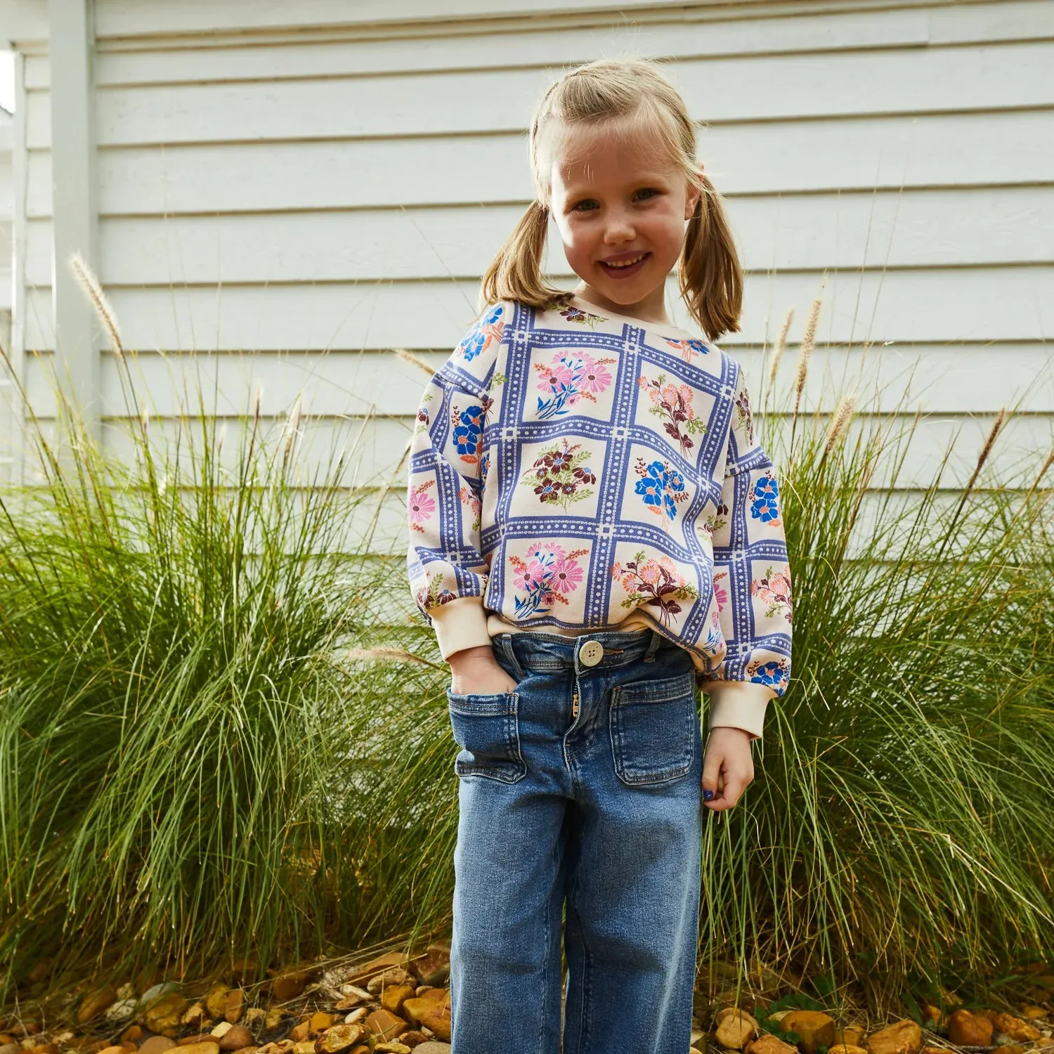 Sage x Clare Charita Kids Sweater