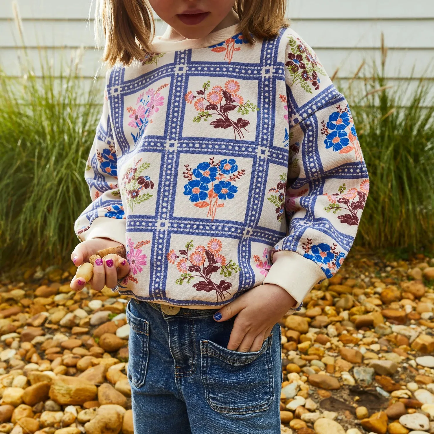 Sage x Clare Charita Kids Sweater