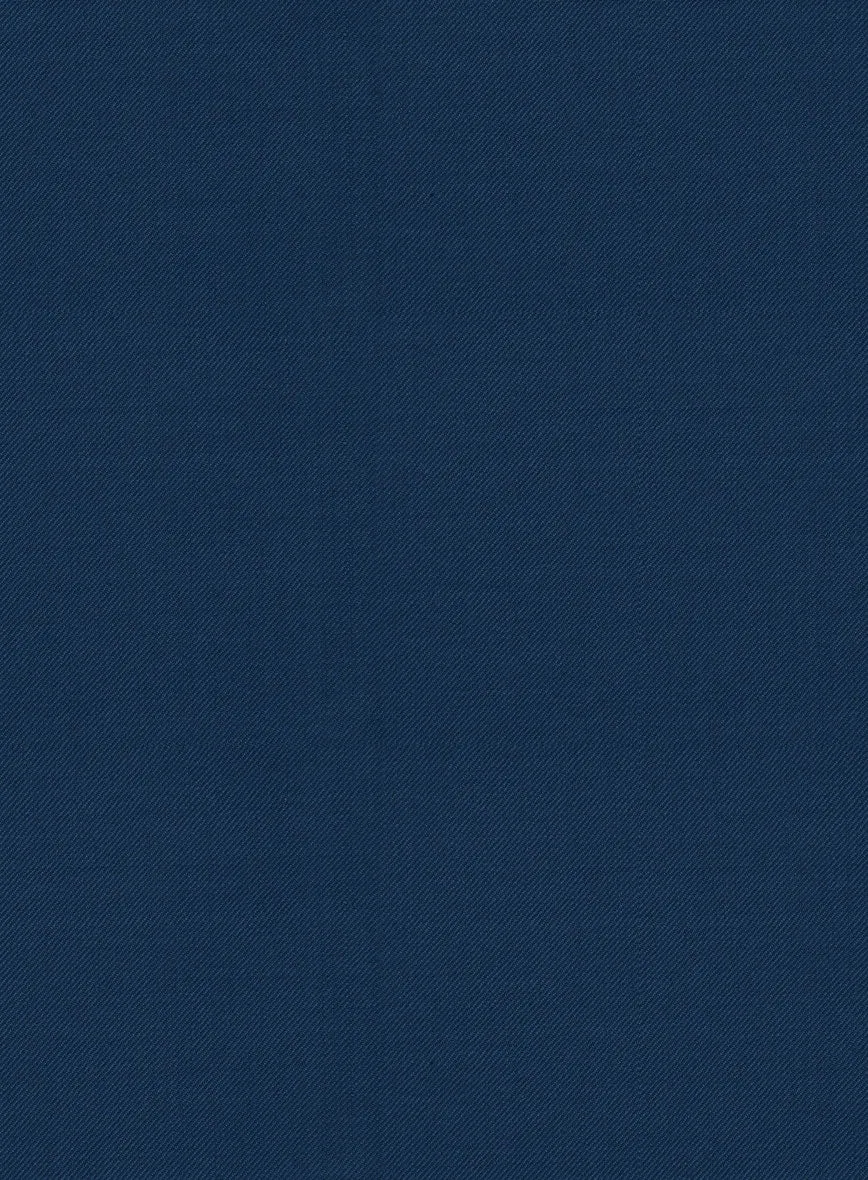 Scabal Prussian Blue Wool Pants