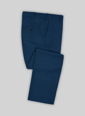 Scabal Prussian Blue Wool Pants