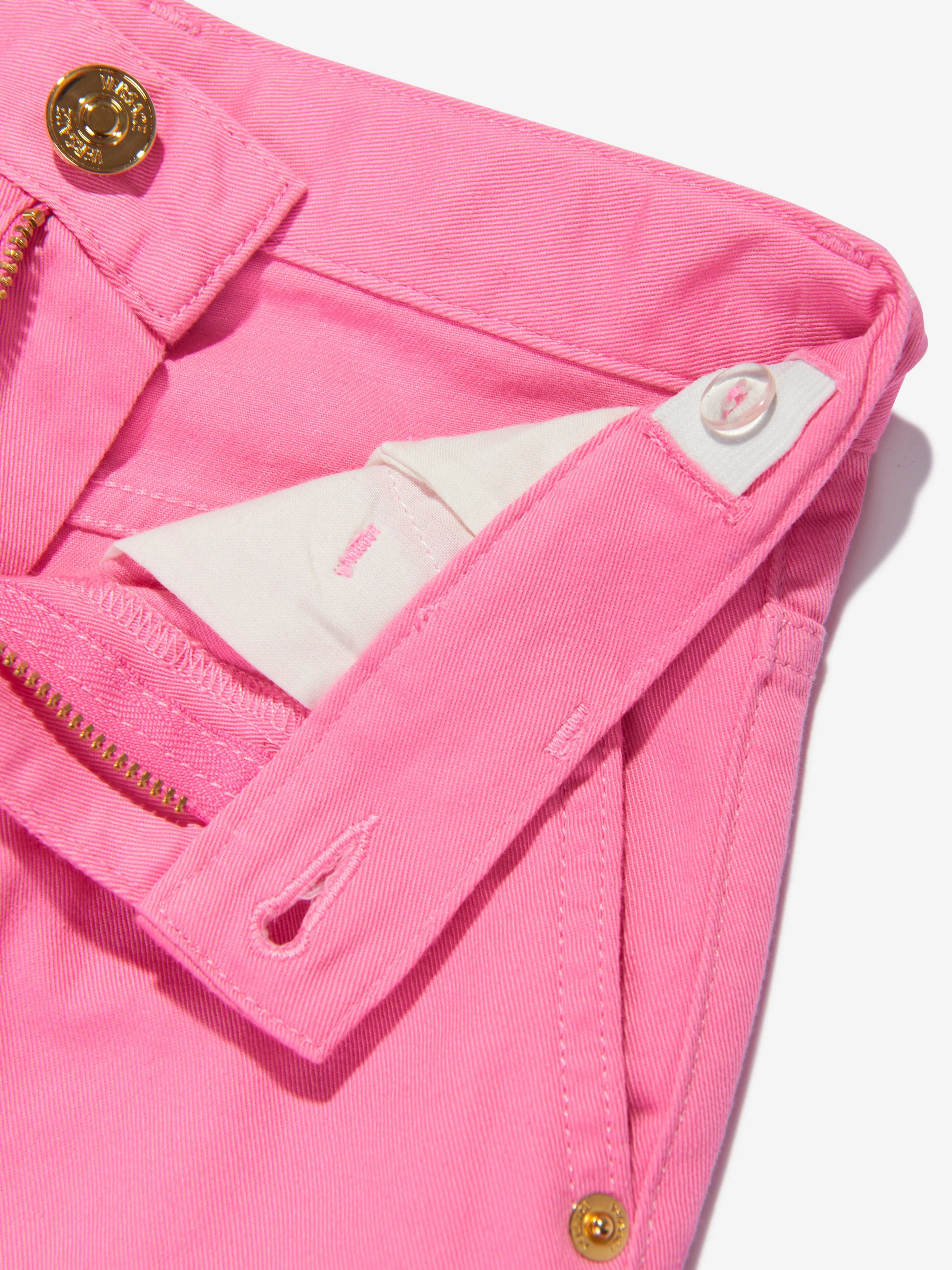 Versace Girls Cargo Trousers in Pink